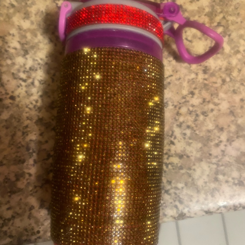 Sparkling Rhinestone Water Bottle